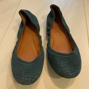Lucky Brand Blue Scale Flats